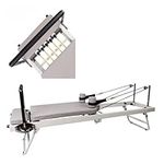 WDUDSUDUW Foldable Pilates Reformer,for Homeand Studio Pilates Machine Equipment,Latex Tube Type