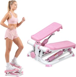 Sunny Health Mini Stair Stepper – Compact Pink Fitness Step Machine