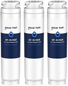 GLACIER FRESH Ultra Clarity 9000194412 Fridge Water Filter Compatible with Siemens Bosch Ultra Clarity Water Filter 9000194412 644845 00740560 REPLFLTR10, Haier Miele 0060820860 0060218743 (3)