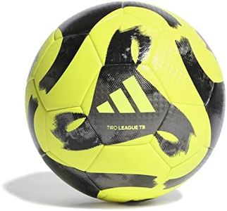 adidas Tiro League Thermally Bonded Ball - 100% PU Cover - High Bounce, Durable, Football for Sports, School Games, Practice, Outdoor Play & Fitness Training - Size 5 All Season
