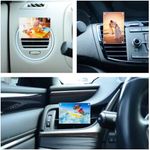 Drive Buddy Car Photo Frames, Car Vent Photo Holder, Acrylic Magnetic Picture Frame Clips Onto Air Vents, Fits Wallet Size Photos 2x3 Inch (Rectangle)