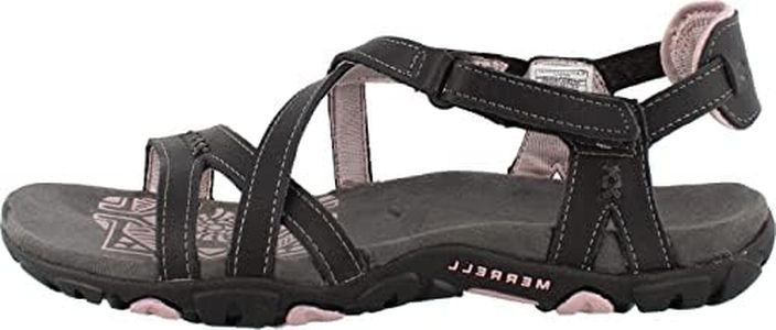 Merrell Women's Sandspur Rose Ltr Sandal, Black/Lilac Keepsake, 8 M US