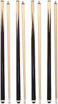 Pool Sticks 2-Piece 58 Inch Wooden Billiard Cue Hard Wood Pool Cues 19-21 oz Economic Cues Good for House and Bar Use American Pool Game Practice Cues for Begginer Starters, Set of 4