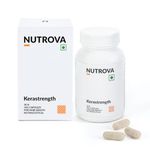 NUTROVA Kerastrength for Men & Women (30 capsules) With Biotin - Prevents Hair-Fall, Builds, Strengthens & Grows Hair with Vitamins A, C, D3, B-complex, Lycopene Inhibits Hair-Fall Hormone DHT