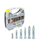 T. K. Excellent Heavy Duty Zinc Plated Steel Molly Bolt Hollow Drive Plasterboard Fixings Screws for Drywall,Multiple Sizes Assortment Kit, 68 Pieces