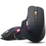 Amkette XS Series Flow Plus Programmable Wireless Mouse/Bluetooth Mouse with Side Scroll, 2.4G+3×BT+Wired Mode, 8 Buttons, 6400 DPI, 1000Hz Polling, MultiOS Web-Software, Rechargeable, 2 Yrs Warranty