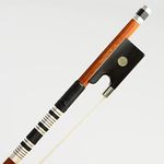 Round Pernambuco Stick Violin Bow 4/4 Size 952V VINGOBOW Master Level Pure Silver Mounted frog 4 4 Full Parisian Eyes Ebony Frog Well Balanced Neat Works Premium Quality Mongolian Horsehair