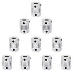 TUZUK 10PCS Flexible Couplings 5mm to 8mm NEMA 17 Shaft Coupler for CR-10 CR-10S S4 S5 Makerbot RepRap Prusa i3 3D Printer Or CNC Machine