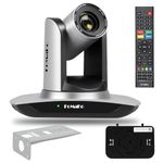 FoMaKo AI Auto Tracking HDMI PTZ Camera 20x Optical Zoom IP USB3.0 HDMI PTZ Camera for Church Services Worship Education, PoE 1080P60 FMK12UH Pro(20x)