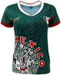 Arza Sports Mexico Womens Soccer Jersey Exclusive Desin (Large, Green)