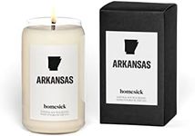 Homesick Premium Scented Candle, Arkansas - Scents of Maple, Cream, Vanilla, 13.75 oz, 60-80 Hour Burn, Gifts, Soy Blend Candle Home Decor, Relaxing Aromatherapy Candle