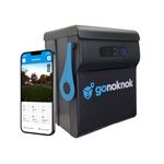 Gonoknok - Smart Security Camera Parcel Box Made from Unique Durable Composite Material for Outdoor Parcel deliveries - Remote Access with App Control Security System - Wall Mounted - Black