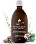 The Goodbye Company Extra Virgin Castor Oil - 4.25oz - 100% Pure Castor Oil Cold Pressed Unrefined, Hexane-Free - For Healthy Natural Skin, Hair Growth and Eyelashes (120ml)