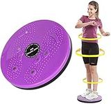 Waist Twister Disc Board Body Shaping Wriggling Plate Home Fitness Device Machine Rotating Torsion Disc Board Aerobic Magnet, Female Sports Equipment Aerobic Exercise Foot Massage (Purple)