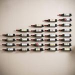 OFILLES 6 Pcs Black Wine Racks Wall