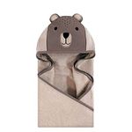 Hudson Baby Animal Face Hooded Towel, Modern Bear, One Size