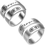 Player 1 & Player 2 Ring Set Rings Adjustable Ring Pair Adjustable Rings Thumb Ring Jewelry