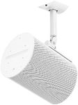 Metal Speaker Mount for Sonos Era 100 Ceiling Mount - Adjustable Tilt and Swivel Bracket for Sonos Era 100 Wall Mount with 2 Mount Ways of Speaker Wall Mount or Ceiling Mount for Sonos Era 100, White