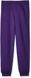 Hanes EcoSmart Joggers, Cotton Sweatpants for Girls, Soft Fleece Joggers, Purple Thora, X-Small