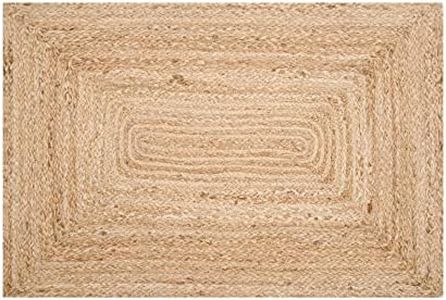 Rug Area Rugs 2x3 Ft Natural Jute for Livingroom Bedroom Washable Reversible RagRug Braided Carpet Farmhouse Kitchen Indoor Outdoor Area Runner Mat for Hallway, Entryway,Garage, Patio- 24x36 Inches