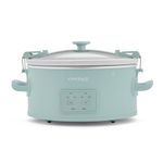 Crock-Pot Design Series Programmable 6-Quart Slow Cooker, Ocean Fog Green
