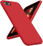 OTOFLY iPhone SE Case,iPhone 8 Case,Ultra Slim Fit Phone Cases Liquid Silicone Cover with Full Body Soft Bumper Protection Anti-Scratch Shockproof Case Compatible with iPhone SE/8/7 4.7 inch Red