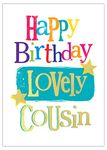 Danilo Promotions Limited Cousin, Card For Cousin, Best Wishes For A Wonderful Cousin,Multi,7x6 inch