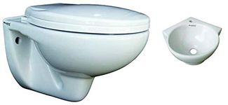 Belmonte Wall Mount/Wall Hung Western Toilet/Commode/Water Closet Mini (White)