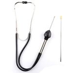 Mechanics Stethoscope ,Automotive Stethoscope Kit Car Engine Cylinder Stethoscope Stainless Steel Auto Mechanics Engine Repair Tester Diagnostic Tool Car Engine Diagnostic Tool Hearing Tool for Monitor engines, Bearings, Motors, Chassis, es