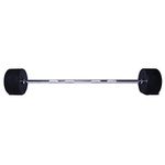 USI UNIVERSAL THE UNBEATABLE Straight Weight Bar with Fixed Weight Heads Weight Lifting Gym Rod Curl Barbell Rod Fixed Weight Gym Workout Exercise Set (50)