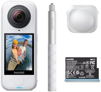 Insta360 X4 Air Starter-Bundle Polarweiß – 165 g leichte 8K 360°-Kamera, Unsichtbarer Selfie-Stick, Wechsel-Linsen, Aufnehmen & dann ausrichten, integr. Windschutz, FlowState-Stabilisierung