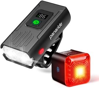 Smart Bike Lights Front and Back, R15 Kit, USB C Rechargeable with Auto Brake Sensing, 500 Lumen Waterproof Bicycle Headlight & Tail Light Set for Night Riding, Long Battery Life for Cycling Safety
