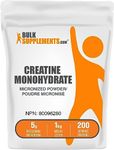 BulkSupplements.com Creatine Monohydrate Powder - Creatine Supplement, Micronized Creatine 1kg, Creatine Powder - Unflavored & Gluten Free, 5g (5000mg) per Servings, 1kg (2.2 lbs) (Pack of 1)