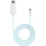 [Apple MFi Certified] USB C to HDMI Adapter for iPhone 15 to TV, 4K@60Hz USB 3.1 6.6FT Type-C to HDMI for Home Office,Thunderbolt 3/4 Compatible with MacBook Pro/Air,Mobile Phone,iPad,Laptop,Computer