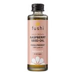 Fushi Organic Raspberry Seed Oil, Fresh-Pressed, Rich in Vitamin E & Carotenoids, Best for Irritated Skin, Dry Skin & Fine Lines, Ethical & Vegan Society Approved, Made in the UK, 50ml