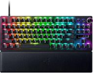 Razer Huntsman V3 Pro Tenkeyless - TKL Analog Optical Esports Keyboard Snap Tap & Rapid Trigger Mode (Onboard Adjustments, Multi-function Dial & Dedicated Control Buttons) UK-Layout | Black