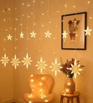 The Purple Tree Decorative Polar Star Curtain Light LED for Diwali and Christmas (2.5 m, 6+6 Star), Polar Star, Christmas Star Curtain Light, Christmas Gift, Christmas Decoration, Diwali Light