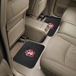 FANMATS 21807 NCAA South Dakota Coyotes Back Row Utility Car Mats - 2 Piece Set, 14in. x 17in., All Weather Protection, Universal Fit, Deep Resevoir Design, Molded Team Logo