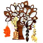 MUKKA ENTERPRISES Stylish Unique Design Wood Key Holder Tree for Home/Office/Kitchen/Key Holder for Wall/Best Decorative Item for Home Decor/Festive Decor Wooden Key Holder. 8 Hooks.