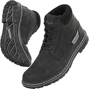 CC-Los Men's Winter Snow Boots Insulated Work Boots Warm Fur Lined Black Size 11.5-12