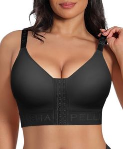 SHAPELLX Post Surgery Bra Front Closure Mastectomy Compression Bra Wireless