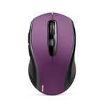 TECKNET Bluetooth Mouse, Multi-Device Wireless Mouse Bluetooth 5.0/3.0 and 2.4GHz Two Connection Options Mouse 6 Adjustable DPI Levels 18 Months Long Battery Life Cordless USB Mouse for Laptop PC