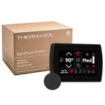 SignaTouch Digital Controller for Thermasol Pro Series Steam Shower Generator (Wall-Mounted Installation, Matte Black) STCM-SVRD-MB