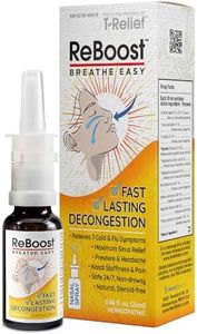 ReBoost Breathe Easy Decongestion Nasal Spray Fast-Acting Cold & Flu Symptom Relief Natural Homeopathic Ingredients Help Calm Congestion, Headache & Sinus Pressure - 0.68 oz