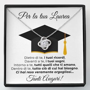 SOFIA FERRER idee regalo da donna graduazione laurea, collana in argento 925, catenina per ragazza, per lei, dottoressa (Tuoi Sogni)