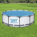 Denny Shop Solar Pool Cover for 8ft, 10ft, 12ft & 15ft Inflatable Fast Set Paddling Swimming Pools by Crystals® (Solar Pool Cover For 12ft Pool)