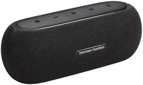 Harman Kardon Luna Speaker - Portable Bluetooth Speaker, IP67 Waterproof and Dustproof with Built in Battery (Black)