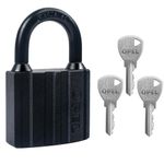 Heavy Duty Padlock with 3 Keys, Weatherproof Pad Lock for Sheds Container, Warehouse, Garage, Shutter, Storage Units, Sheds, Garages, Fences (40mm)