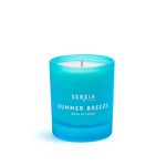 Sereia Skincare Summer Breeze Luxury Scented Candle - Hand-Poured Vegan Coconut Wax with Melon, Grape & Peach Notes - Fresh Floral Scent & Cooling Coconut - 500g