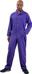 Ann Arbor T-shirt Co. Costume Jumpsuit | Halloween Cosplay Flight Jump Suit Unisex Men Women - Multiple Colors, Purple, Small